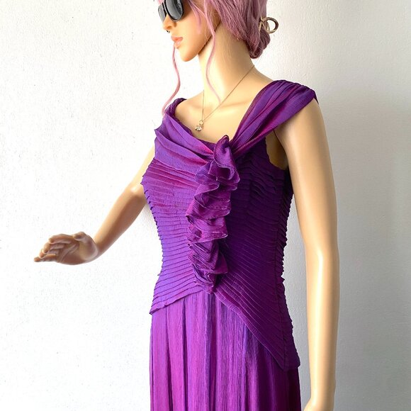 Designer Evening Gown Prom Pageant Special Occasion Red Carpet Formal Dress 8 M - Picture 5 of 10